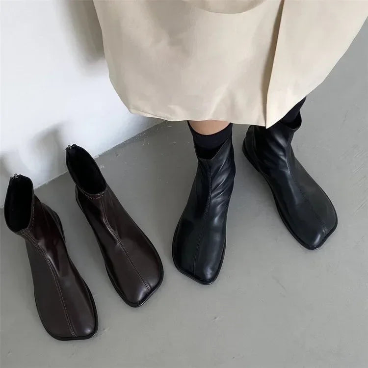 Woman Elastic Boots Fashion Ladies Thick Bottom Ankle Luxury Designer Female Boots Nre Autumn Winter Women's Chelsea Boots 2024