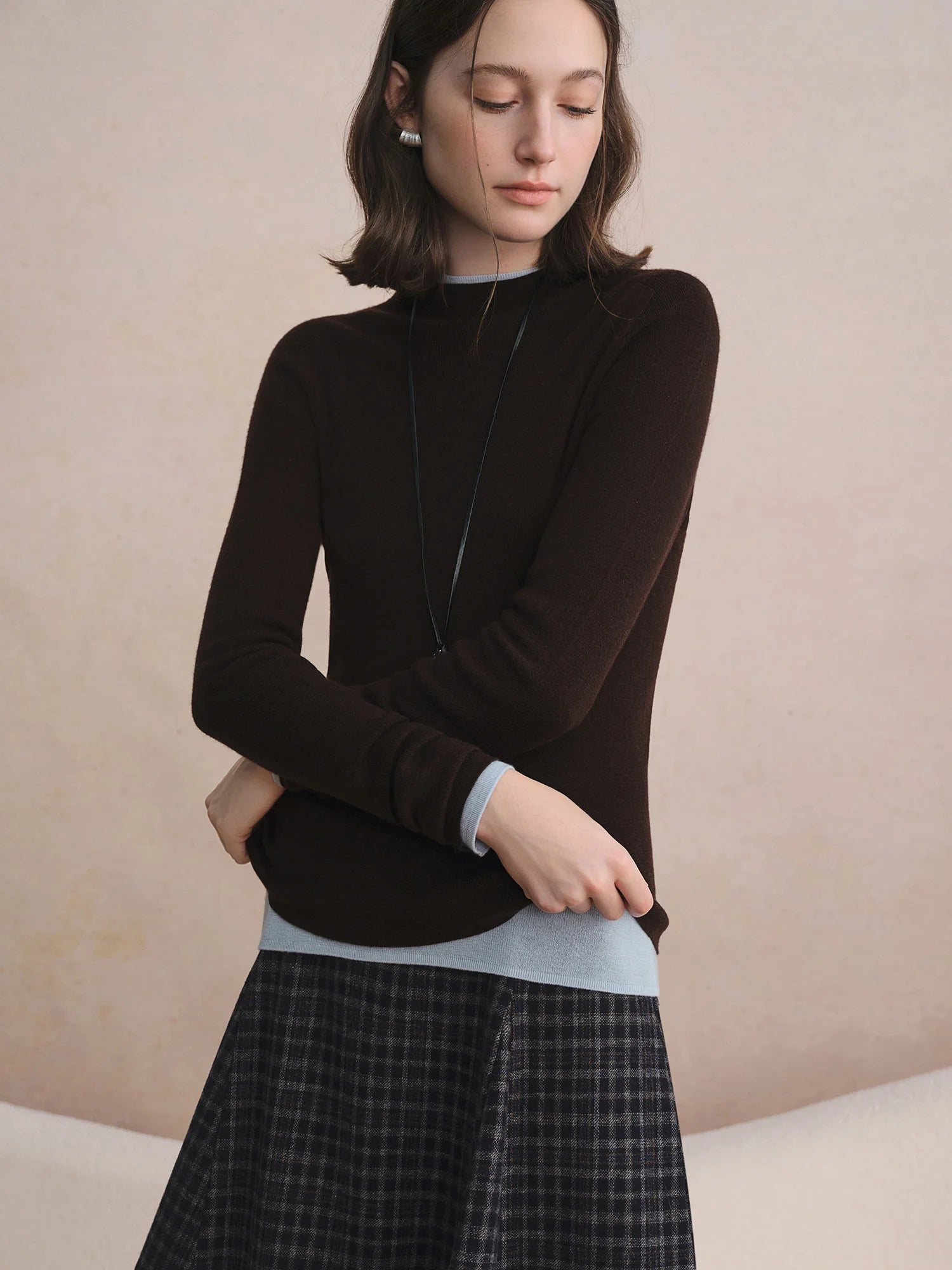 Seamless Half-high Collar Pure Wool Pullovers Women Plus Size Autumn Winter Bottoming Sweater Solid Soft Breathable Tops
