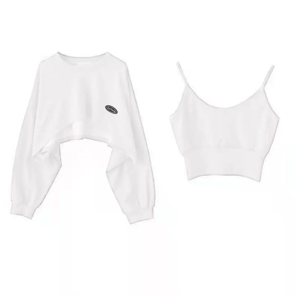New Women Solid Color O-neck Long Sleeve Hoodie Sweatshirt Fashion Ladies Streetwear Slouch Pullover Jumper Tops