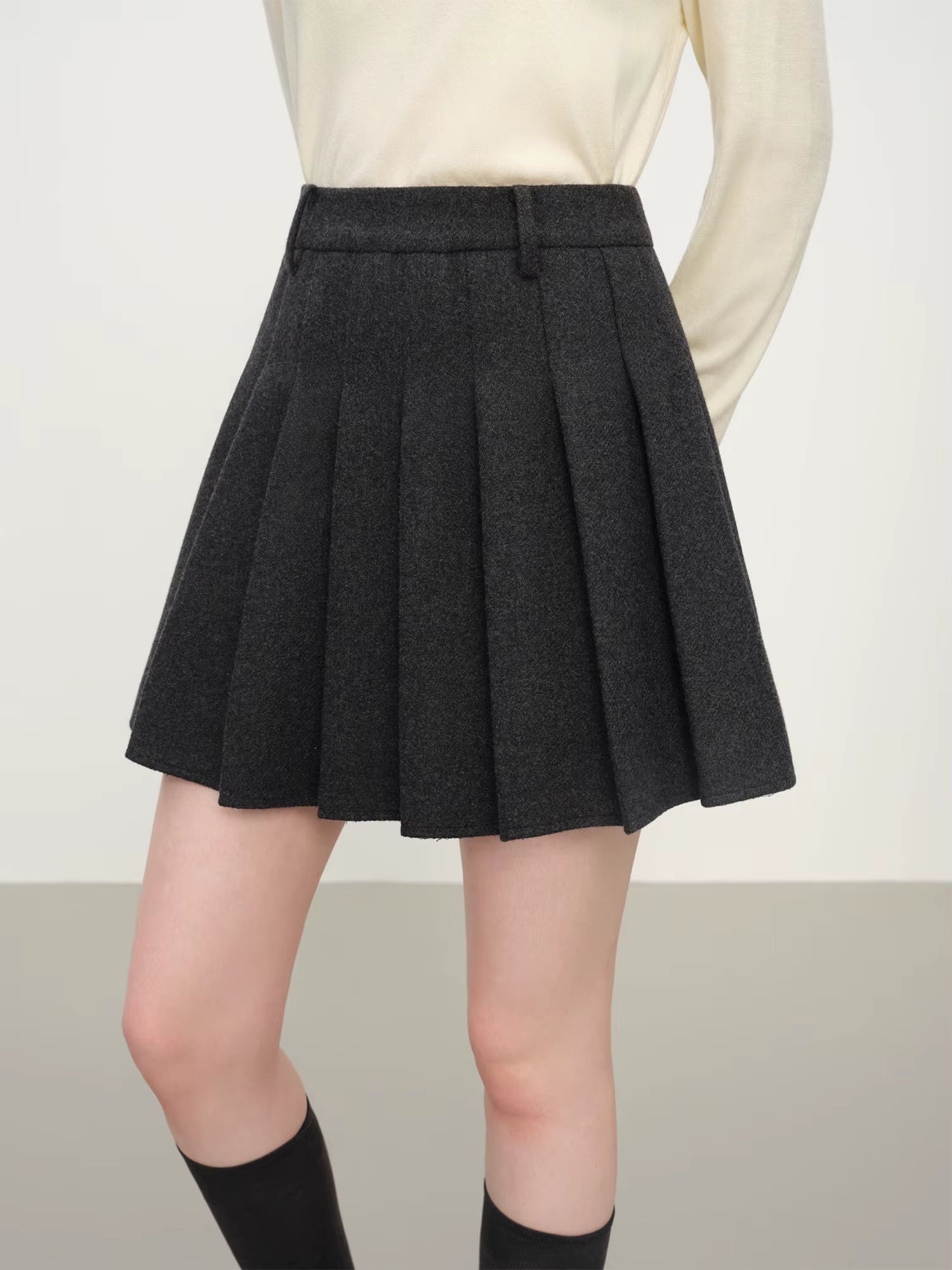 Stylish Detachable Sheepskin Collar Short Coat & Skirt Set for Women Winter 2025 New Arrival Jacket Coat and Skirts