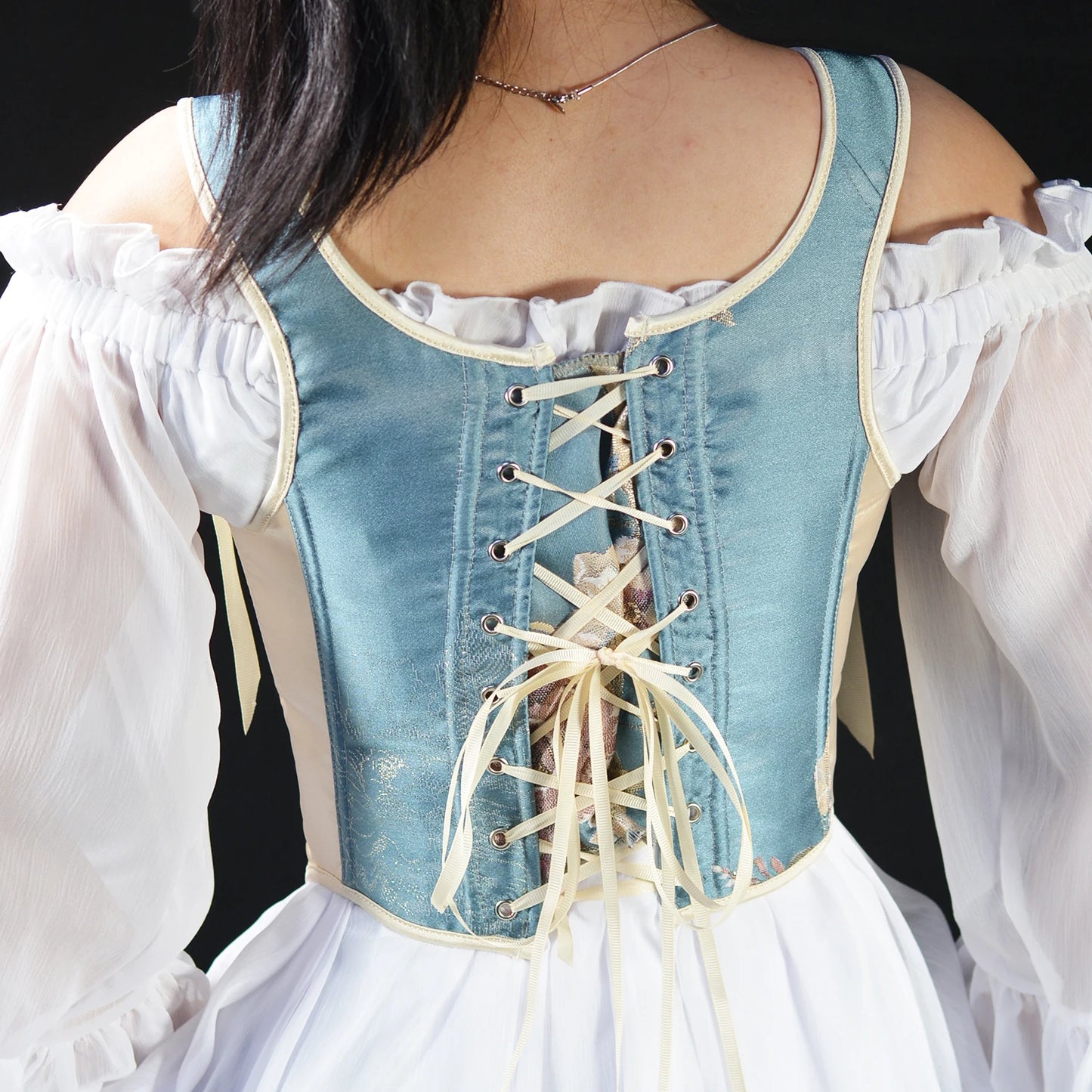 Spaghetti Strap Party Crop Top Rave Cute Lace up Back Outfits Corset Y2K Fashion Bustiers for Women