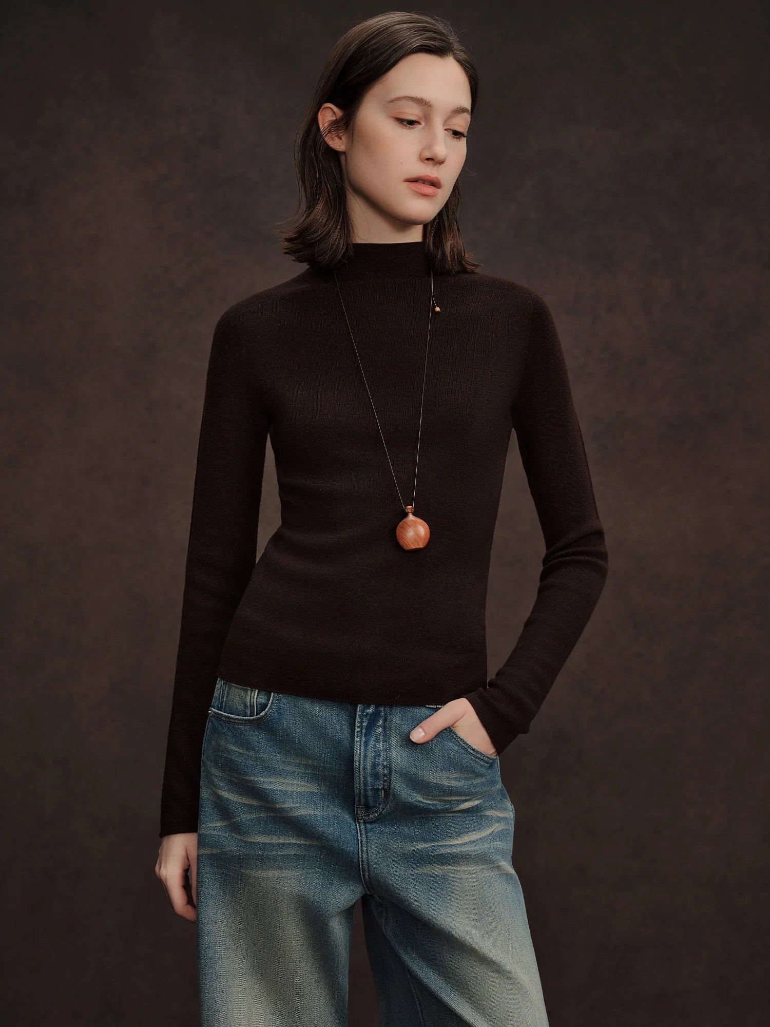 Seamless Half-high Collar Pure Wool Pullovers Women Plus Size Autumn Winter Bottoming Sweater Solid Soft Breathable Tops