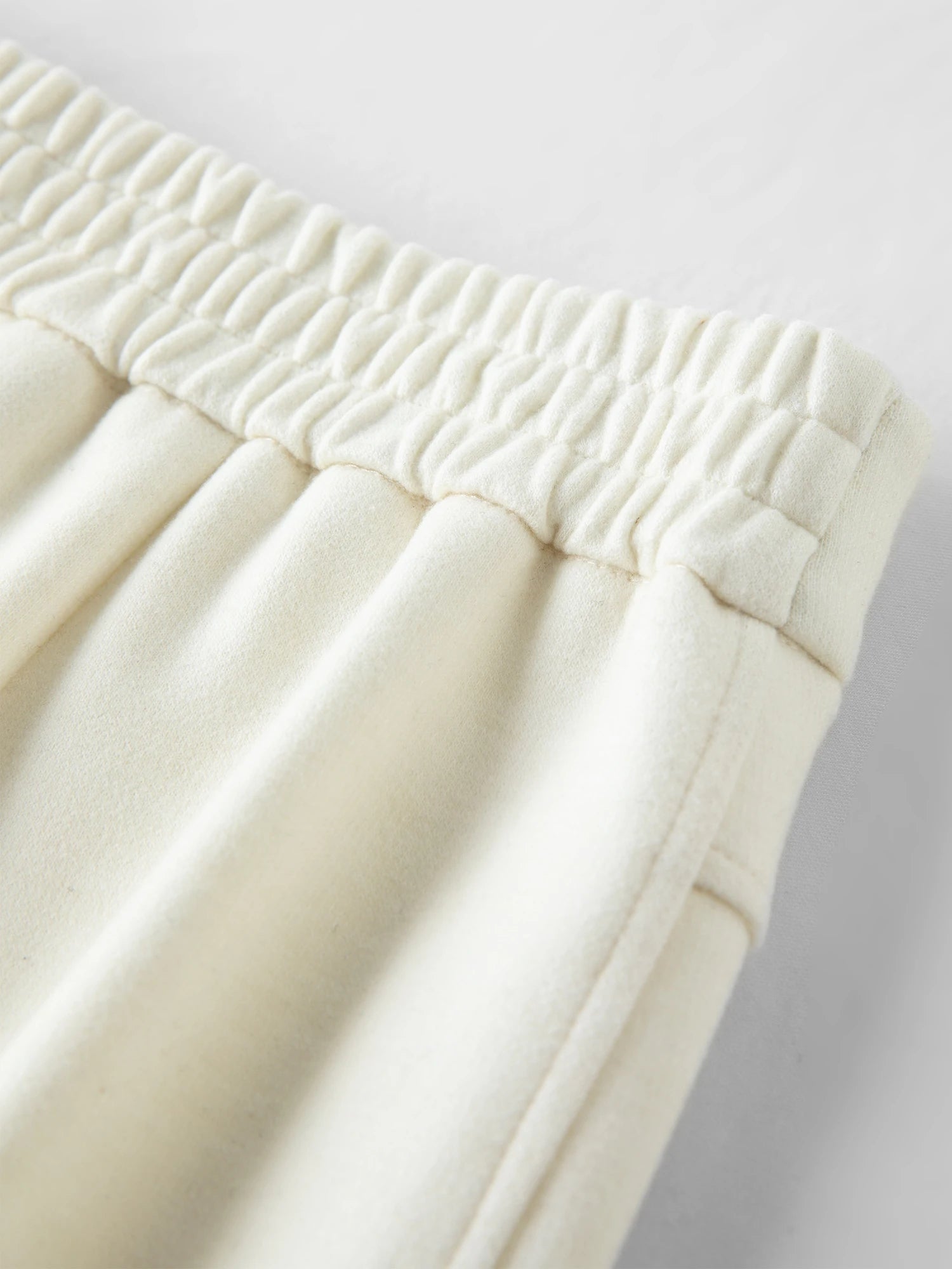 Straight High Waist Slim Fit Casual Pants Women Wool Warm Winter Leisure Basics All-match Simple Commuting
