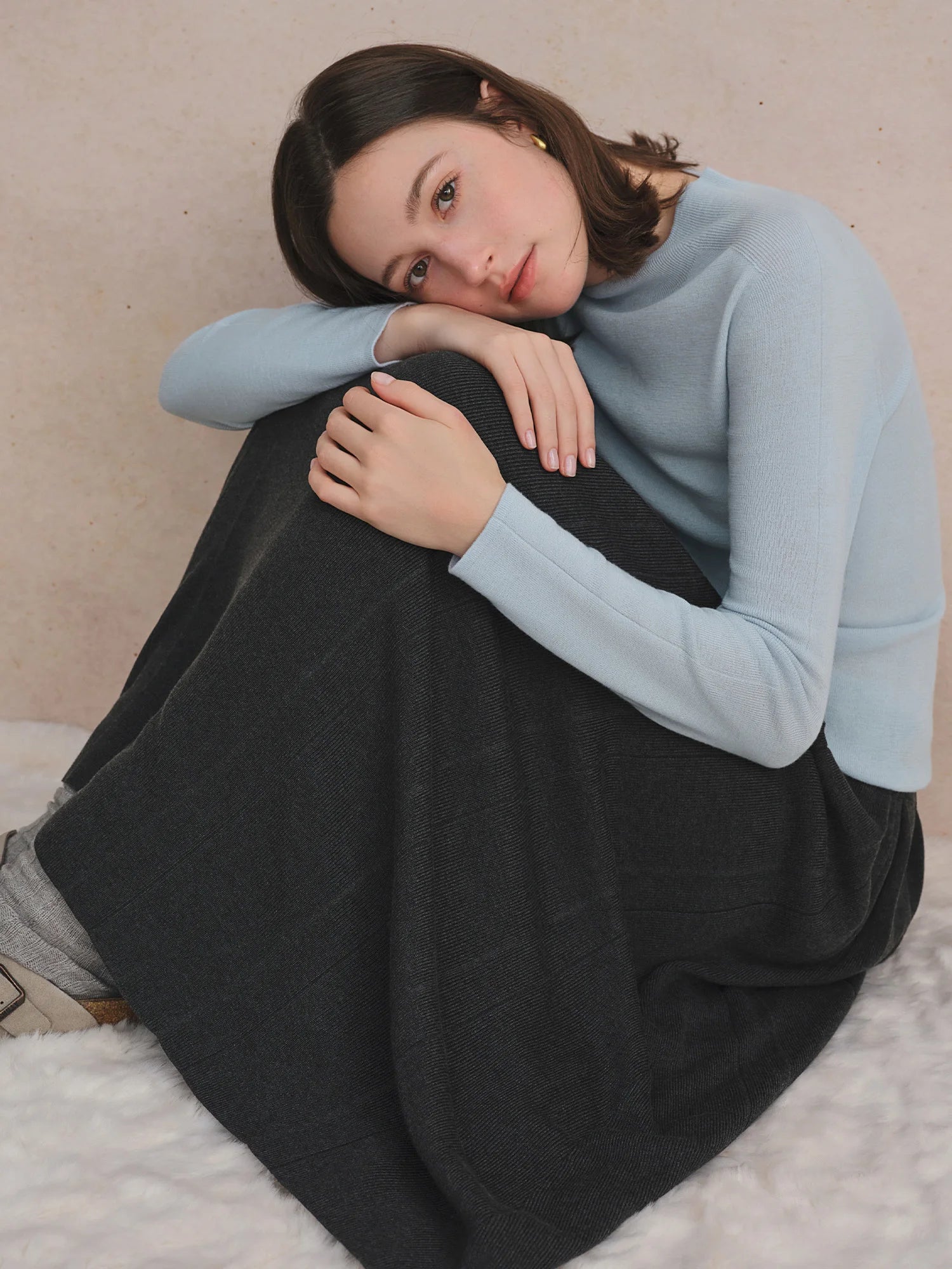 Seamless Half-high Collar Pure Wool Pullovers Women Plus Size Autumn Winter Bottoming Sweater Solid Soft Breathable Tops