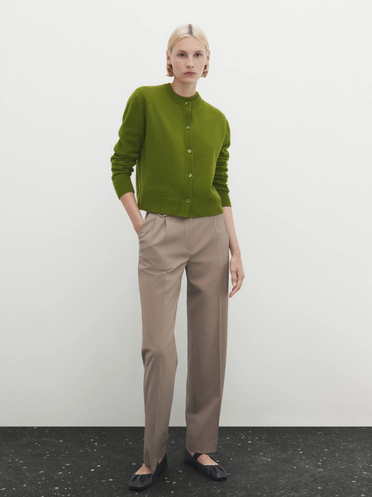 Ethereal MD 2023 autumn new style of Lazy minimalist cloud blend short jacket knitted cardigan