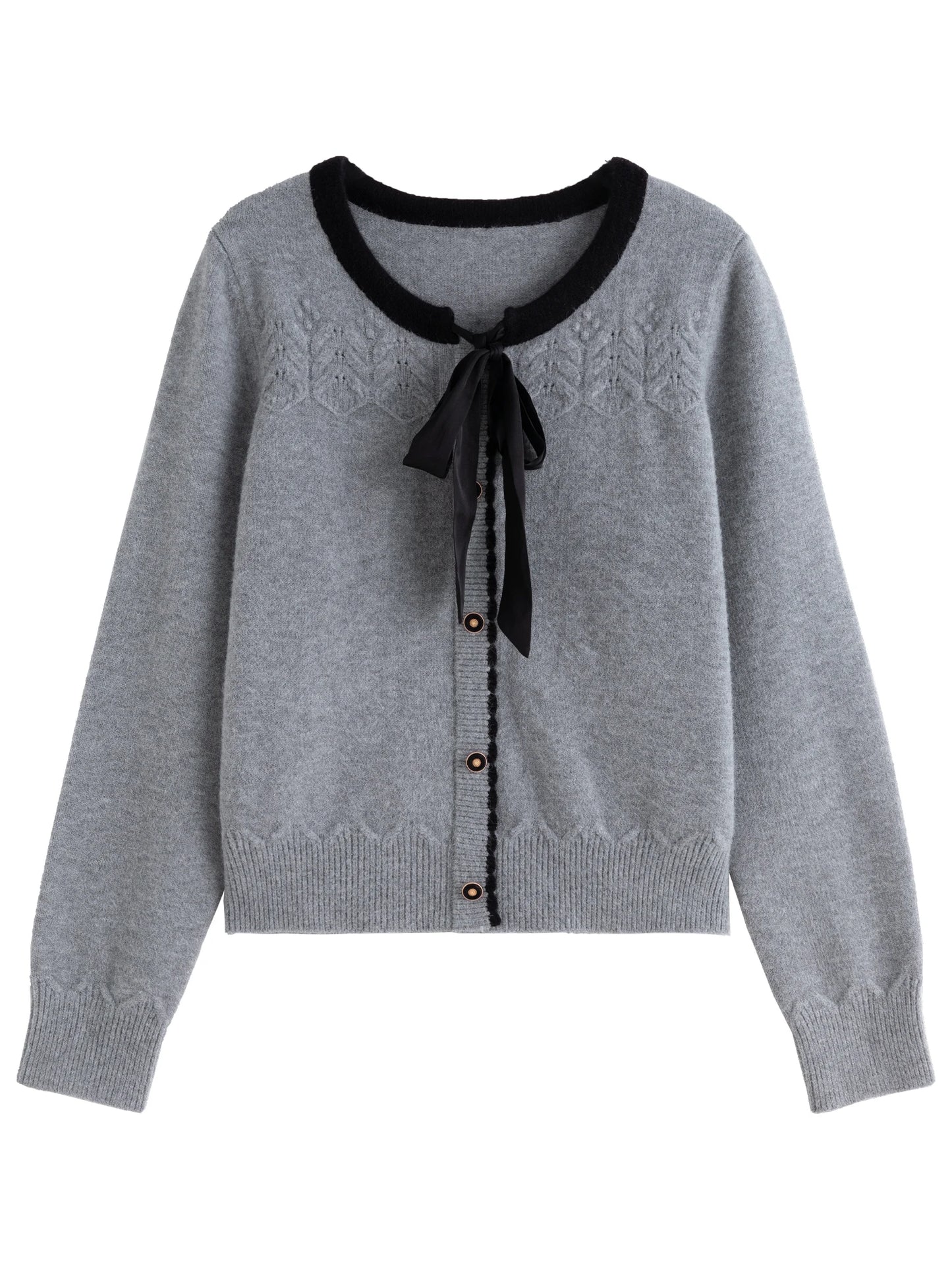 DUSHU Plus Size Casual Chic Sweater For Women 2024 Winter New Design Commuter Versatile Knit Fashion Lady Top Pullover 24DS84160