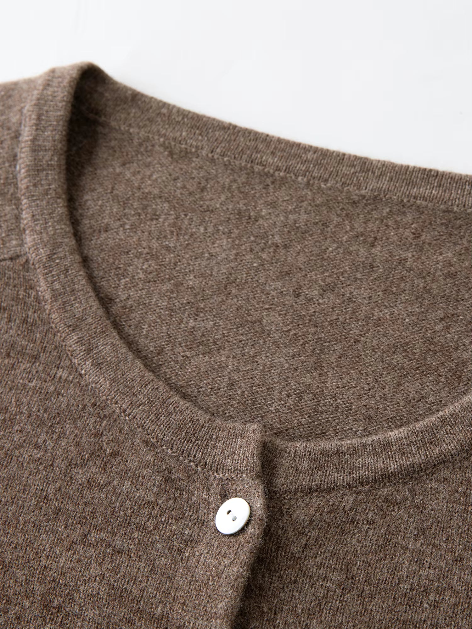 Cute Animal Pattern Embroidery Round Neck 100% Wool Slightly Oversized Knit Cardigan Long Sleeve Top