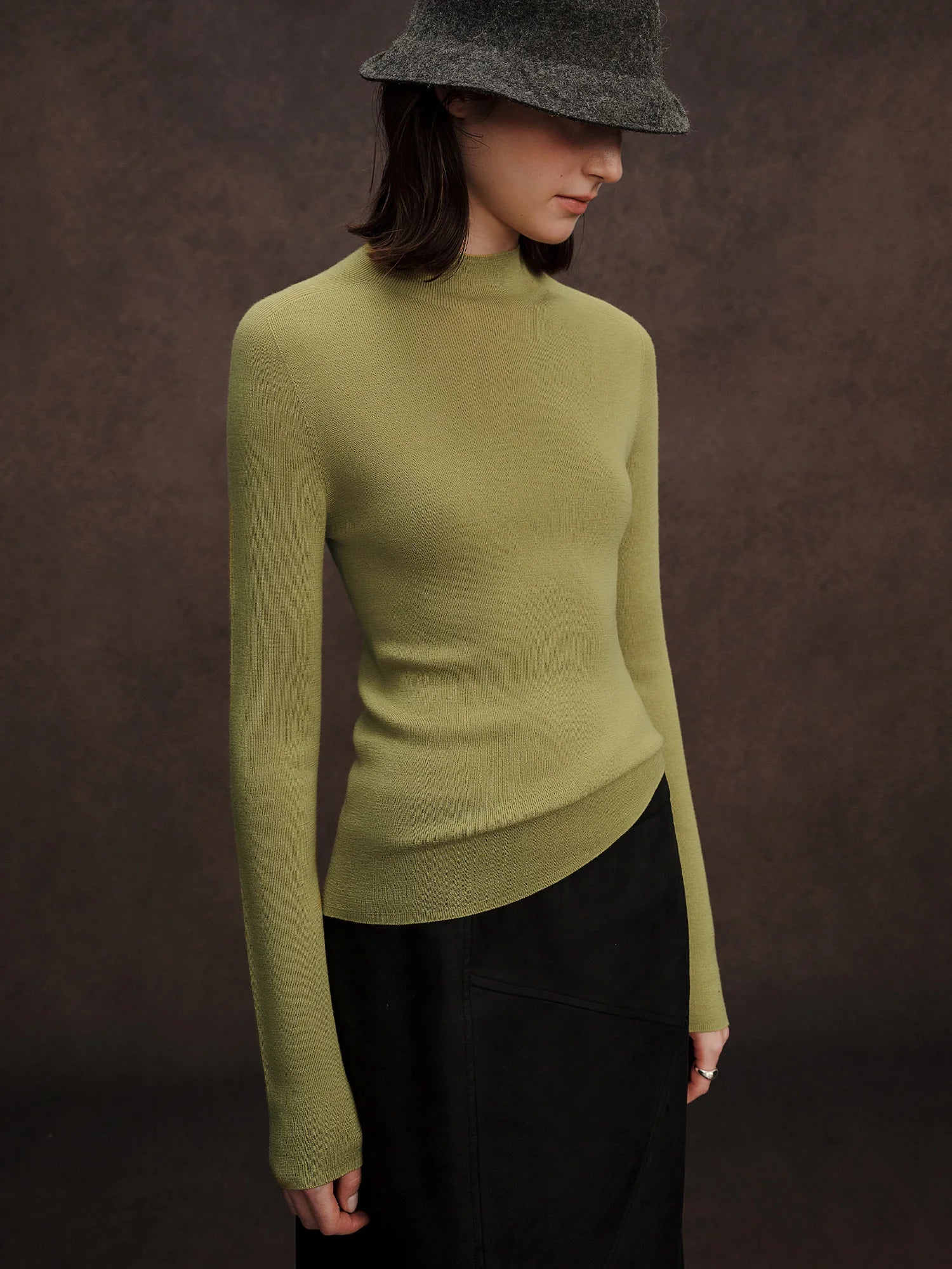 Seamless Half-high Collar Pure Wool Pullovers Women Plus Size Autumn Winter Bottoming Sweater Solid Soft Breathable Tops