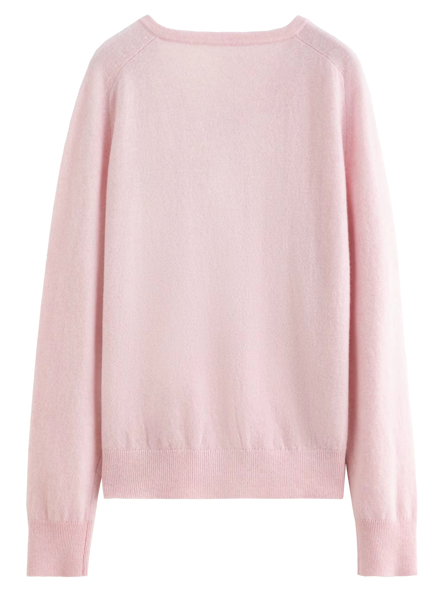Cute Animal Pattern Embroidery Round Neck 100% Wool Slightly Oversized Knit Cardigan Long Sleeve Top