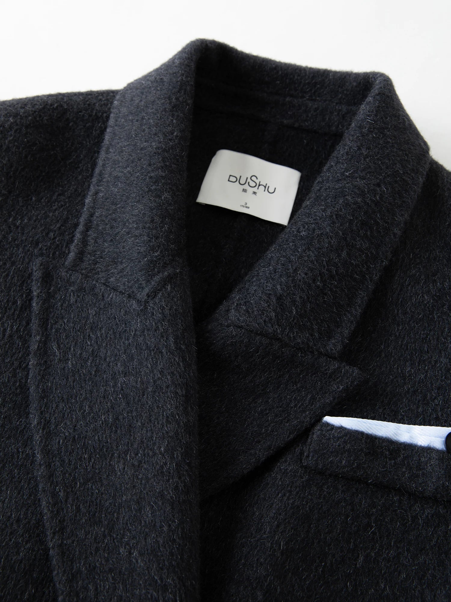 Temperament Turn Down Collar Long Woolen Coat Straight Shoulder Pure Wool Coat European Style Commuting Elegant