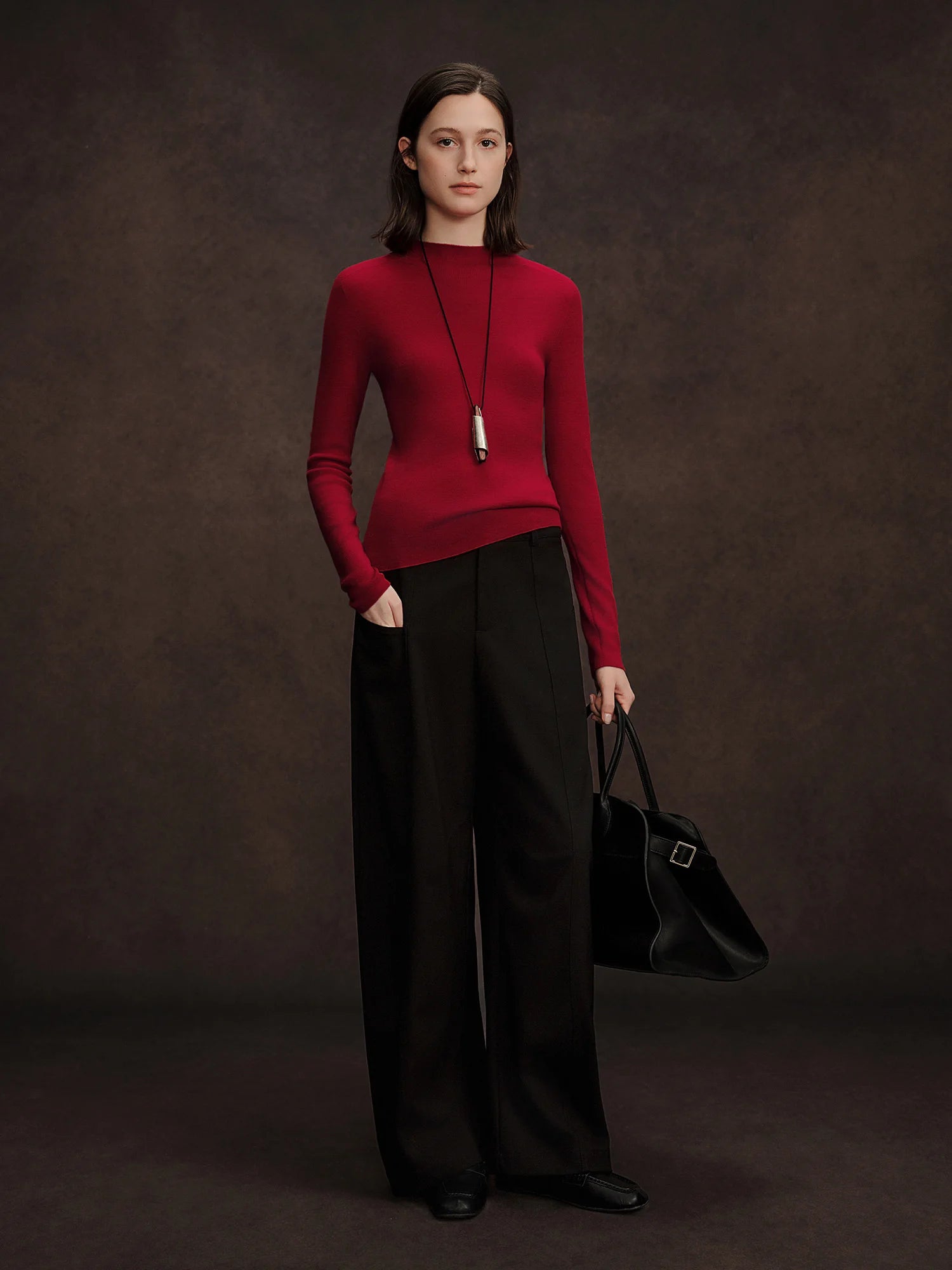 Seamless Half-high Collar Pure Wool Pullovers Women Plus Size Autumn Winter Bottoming Sweater Solid Soft Breathable Tops