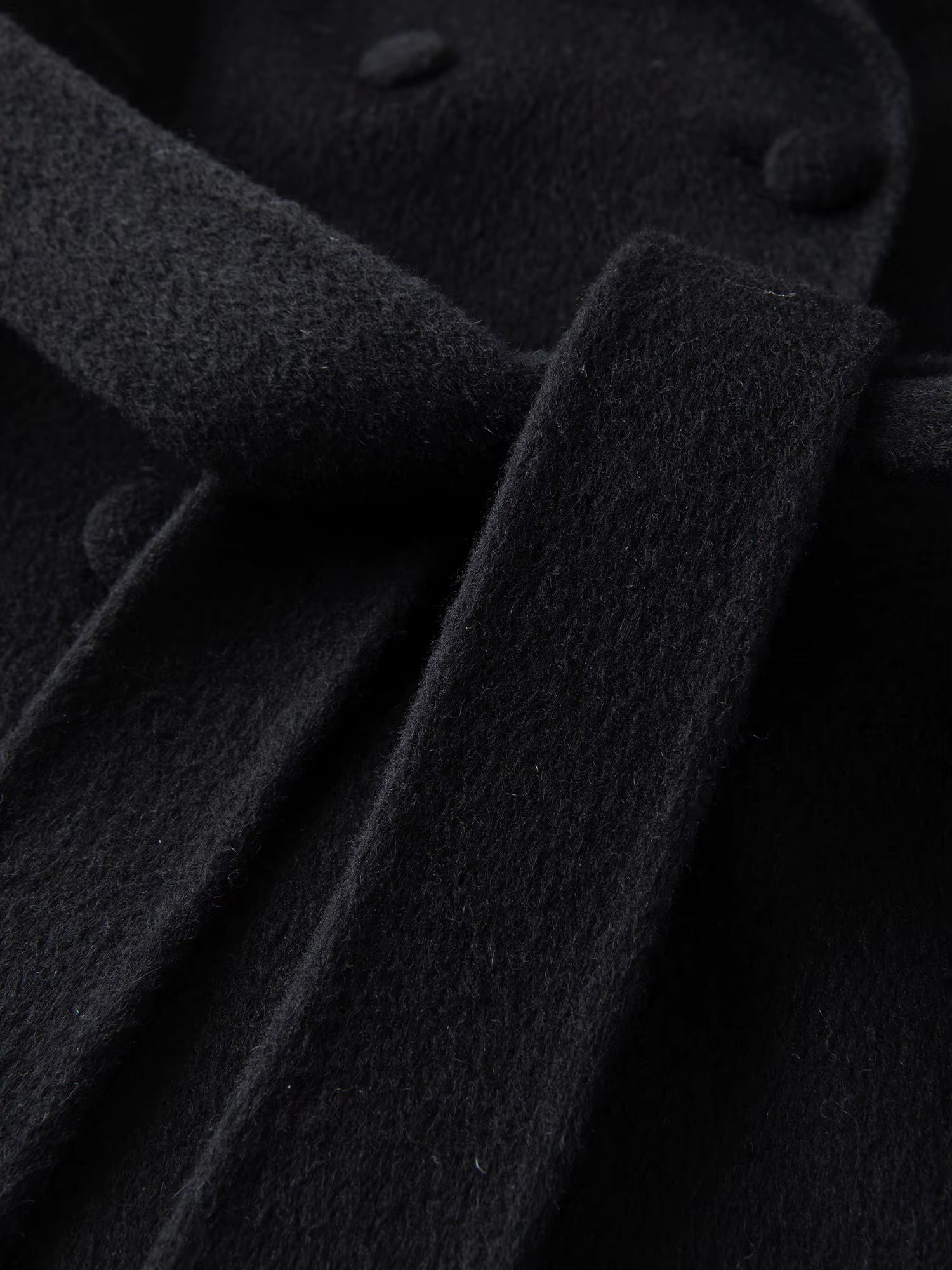 Double-breasted Cashmere Wool Coat Elegant Ladies Women Commuting Simple Temperament Mid-calf Length British Style
