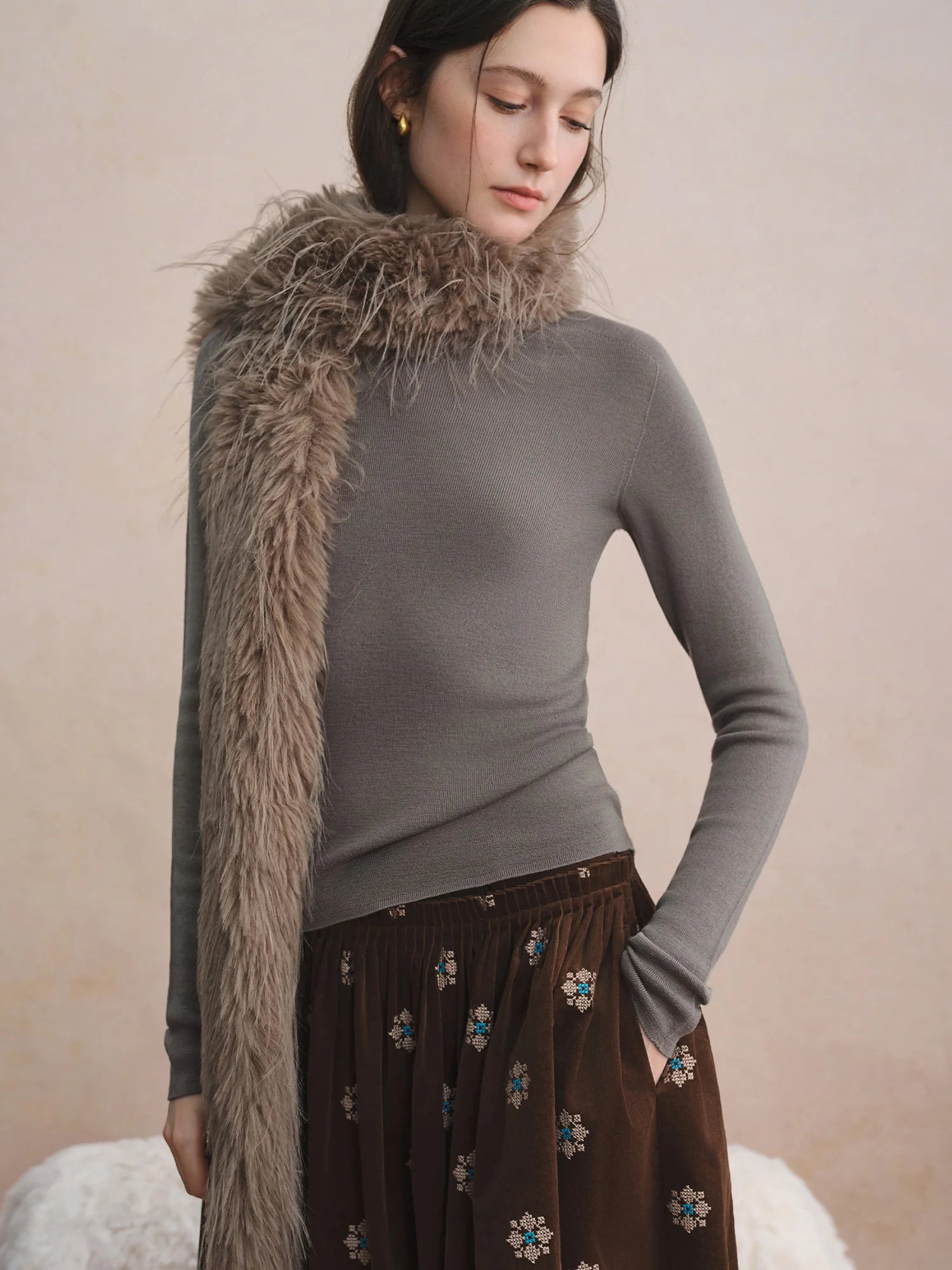 Seamless Half-high Collar Pure Wool Pullovers Women Plus Size Autumn Winter Bottoming Sweater Solid Soft Breathable Tops