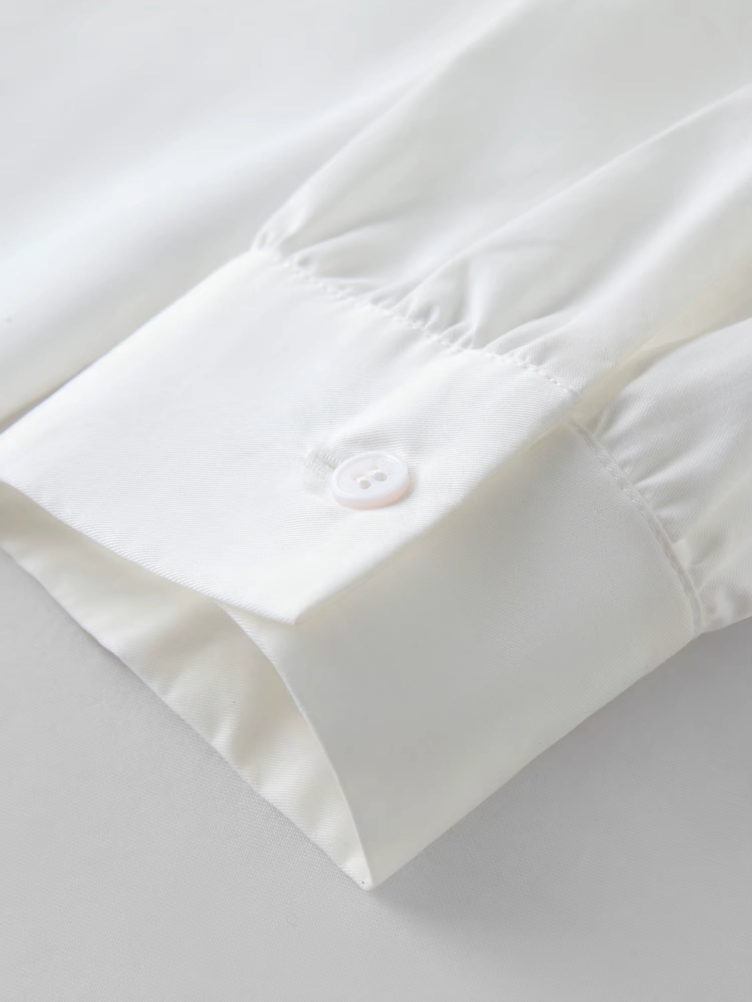 Plus-size Women's Clothing 【Pure White Intent】 Irregular Bow Strap Shirt Fall-Winter Casual Versatile Top Women Shirt