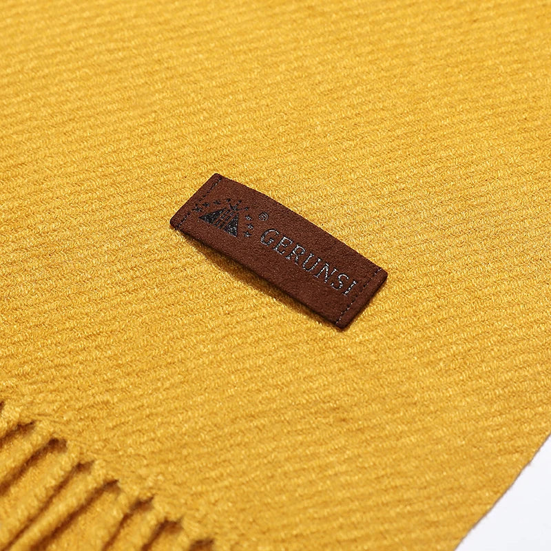 VISROVER new 20 colors woman winter scarf fashion female shawls cashmere handfeeling winter wraps solid color winter hijab Gift