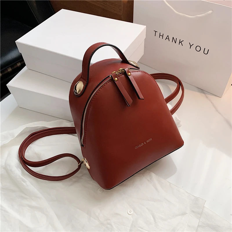 Small Schoolbag Women's Backpack 2020 Luxury Brand Designed Solid Female Rucksack Back Shoulder Bag Mochila Bags Wholesale