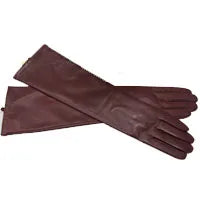 CHINGYUN 2024 Winter New Lady Fashion Sheepskin Leather Gloves Women Genuine Leather Mittens Female Long StyleArm Sleeve zp001