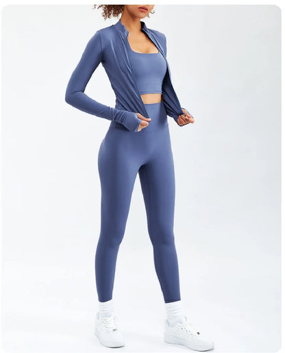 2/3PCS Sport Yoga Set Soft And Breathable High Waist Fitness Gym Suit Sportwear Women Set Workout Clothes For Women Tracksuit