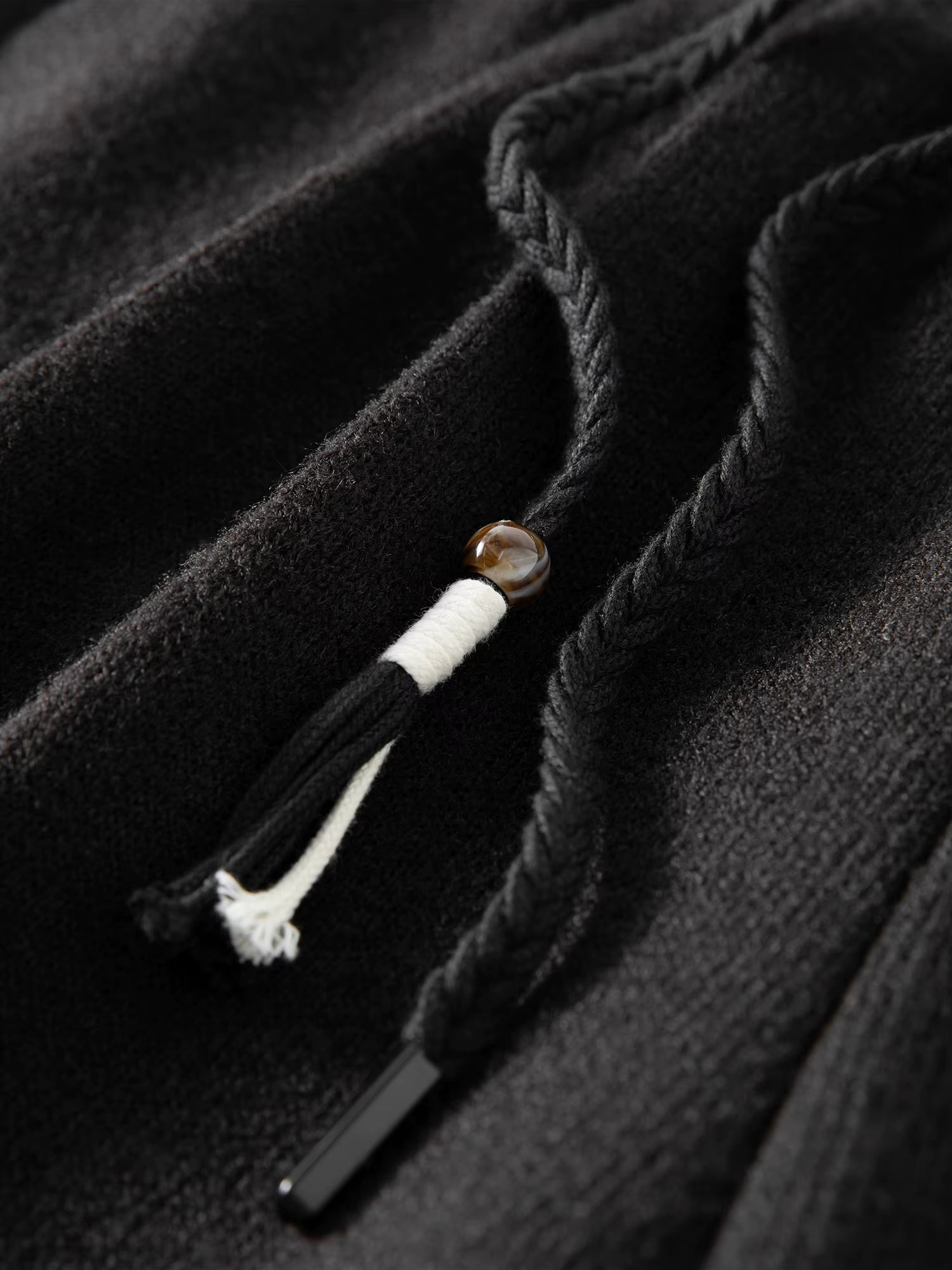 Elegant Wool Rice Dumpling Pants with Elastic Waist Drawstring Straight Cut Casual Winter Pants for Women 2025 New Arrival