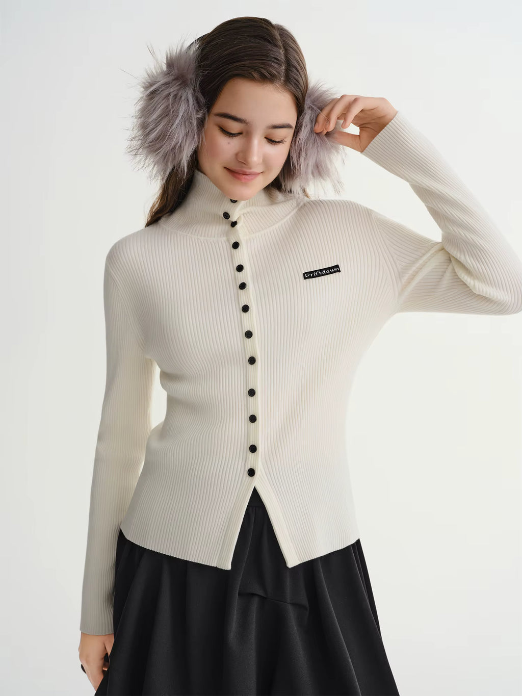 Simple Large Lapel Sweater 2025 Autumn and Winter New Slim-fitting Ribbed Top Long Sleeve Tops Casual Daily Cardigans Ins