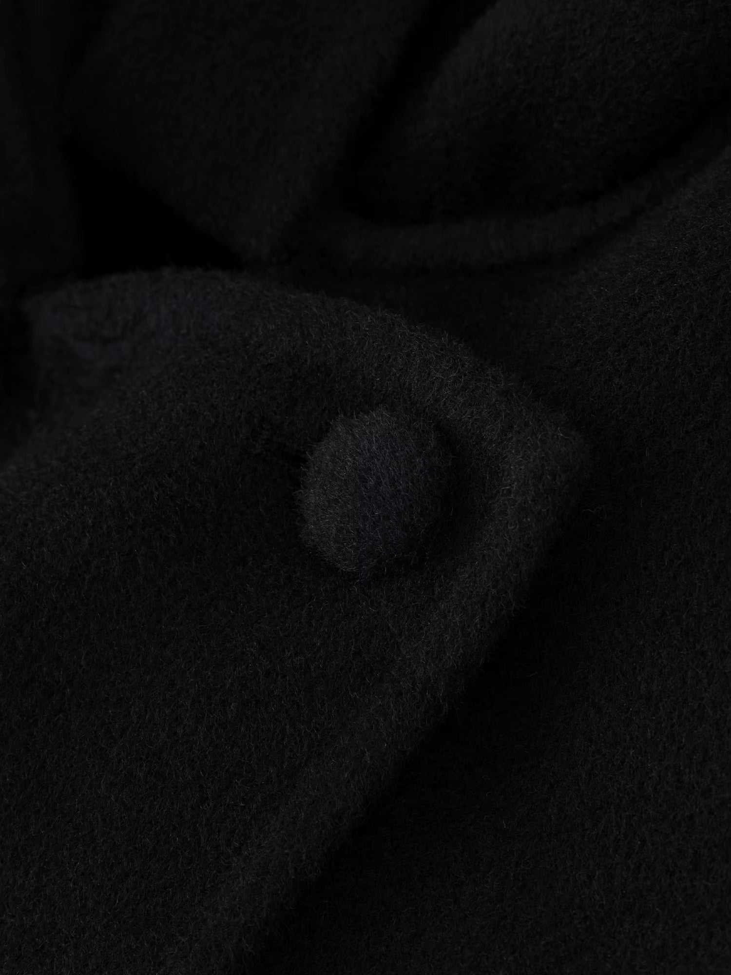 Elegant Sets Women Winter Cropped Black Coats Skirt Suit Peter Pan Collar Woolen Jacket Age-reducing Temperament French