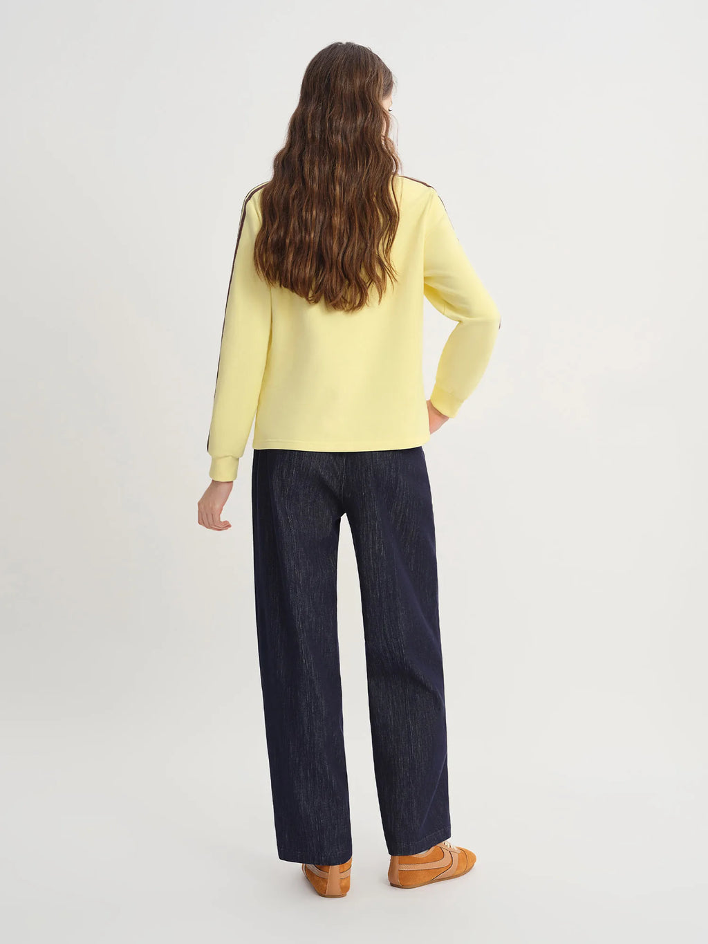 DUSHU Plus Size Women's [Banana Milk] American Retro Hoodie Spring Autumn New Arrival 2025 Casual Versatile Top Hoodies