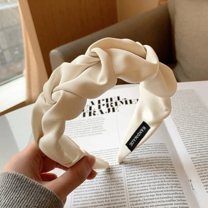 Fashion Hair Hoop Hair Bands for Women Girls Flower Solid Color Headbands Designer Wide Hairband Hair Accessories Headwear