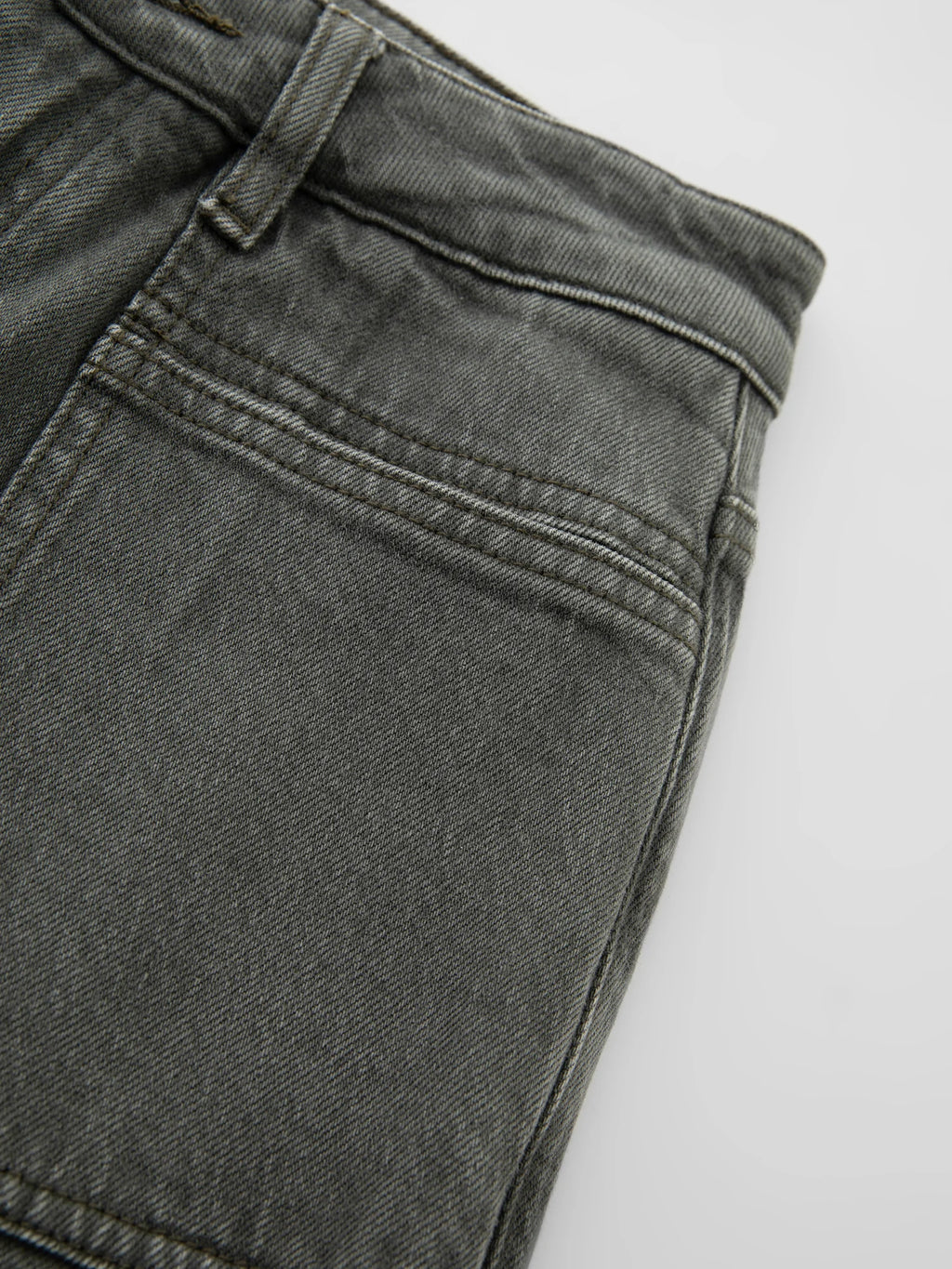 ZIQIAO Retro Custom-dyed Green Jeans for Women 2025 New Style Hip-covering Straight Pants Slim Wide-leg Long Pants