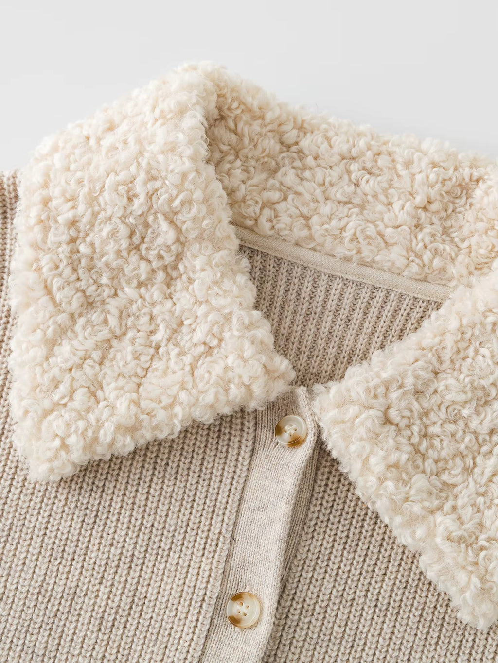 2025 Winter Women's Plush Lapel Cardigan - Curvy Fit Slimming Knit Open Front Sweater for Autumn and Winter Outfits