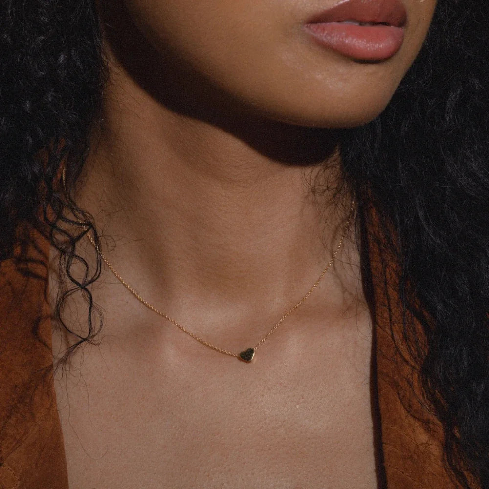 stainless steel jewelry Choker Necklace with Heart Tiny Pendant for jewellery women Her Birthday Gift necklaces woman trend 2024