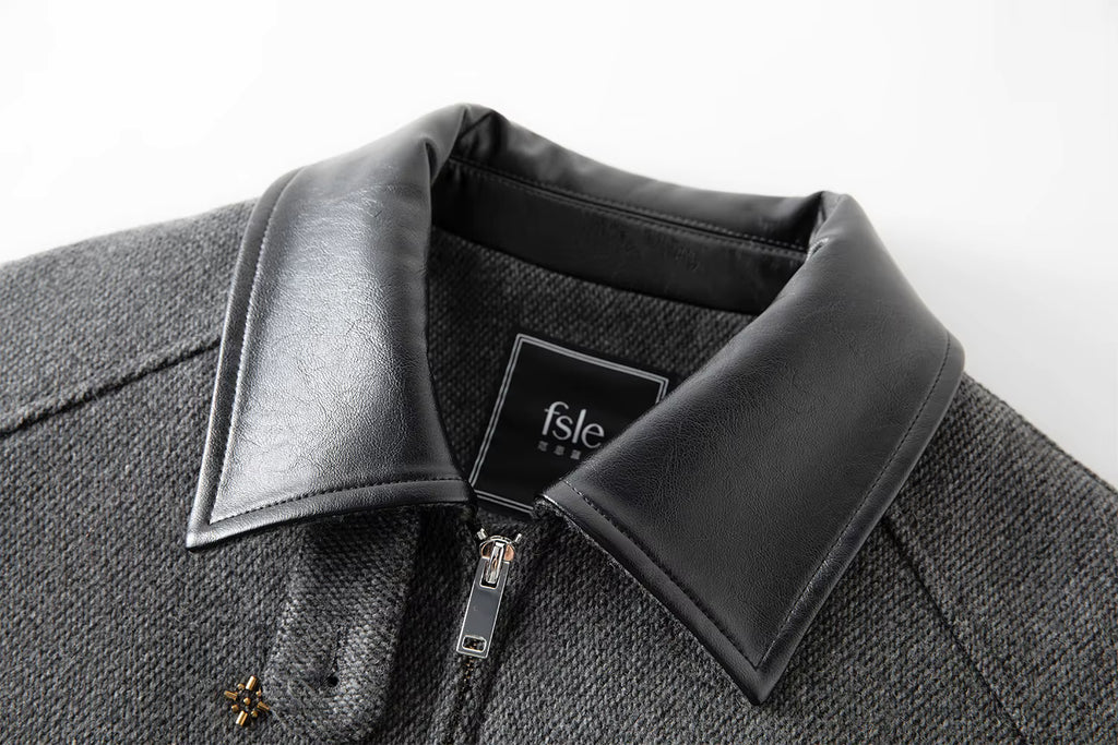 【Premium Series】Wool Embroidery Patchwork Tweed Coat Women 2025 Winter New Jacket Turn Down Collar