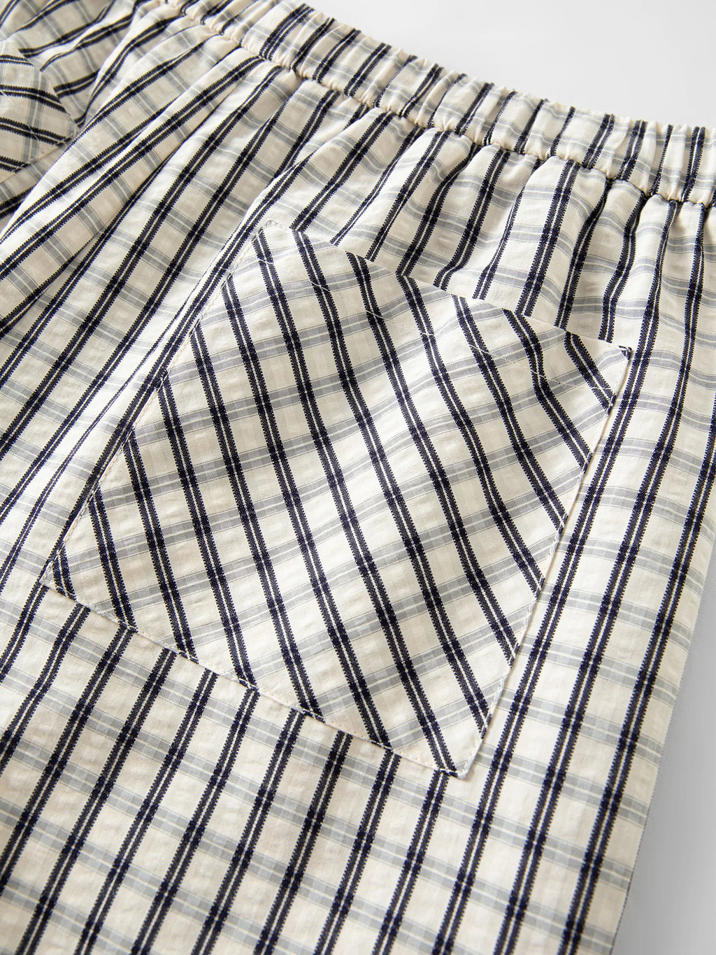 FSLE 2025 Summer Textured Relaxed Pants - Fluid Hem Midi Length Resort to Office Casual Trousers