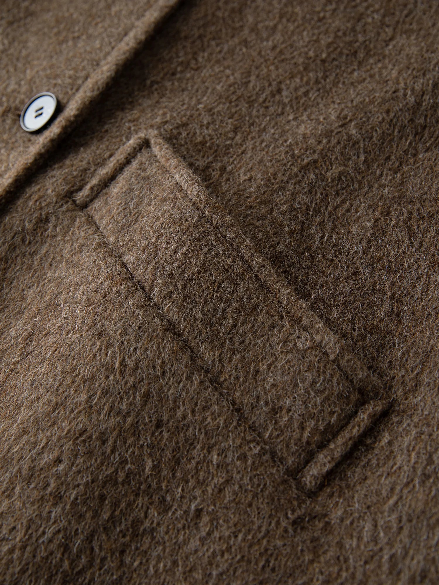 FSLE 2025 Women's Yak Wool Blend Coat - Peter Pan Collar Double Breasted Winter Trench with Flattering Silhouette Office Elegant