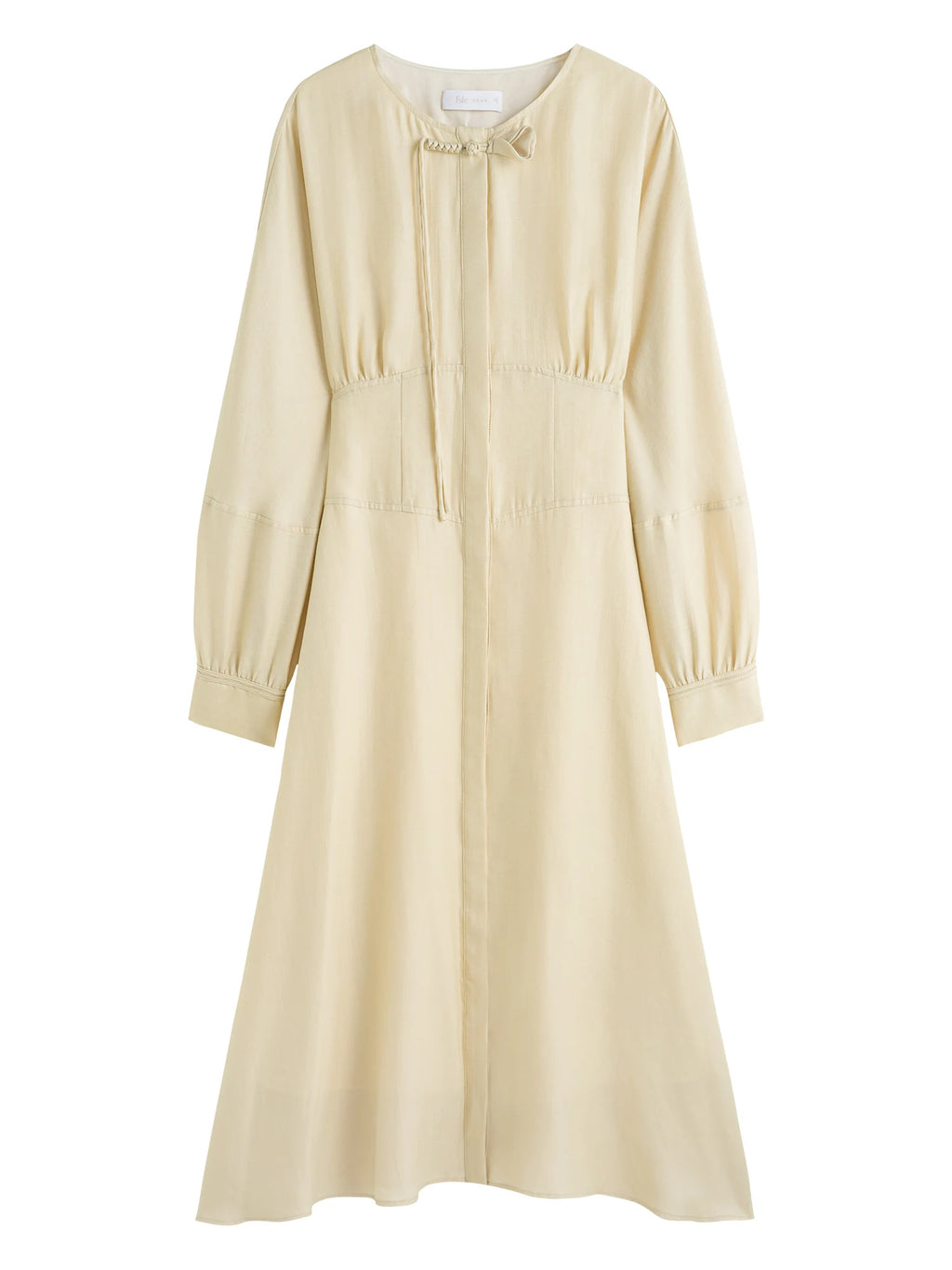 FSLE New Chinese Style Elegant Long Dress For Women 2024 Autumn New Design Versatile Casual Dress For Female 24FS13064