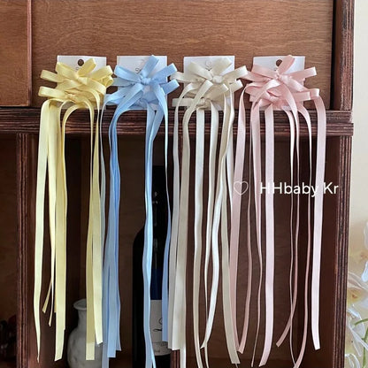 2024 New Fashion Cloth Ribbon Hair Clip Clamp Sweet Bow Hairpin Barrettes For Women Girls Hair Accessories Korean Headdress Gift