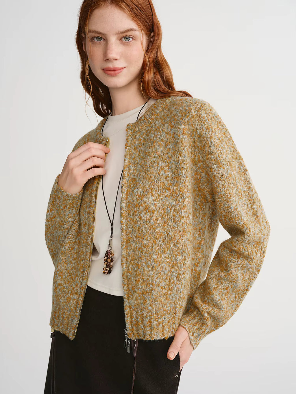 2025 Autumn Winter Women's Knit Cardigan - Aesthetic Cozy Open Front Sweater for Daily Casual Outfits