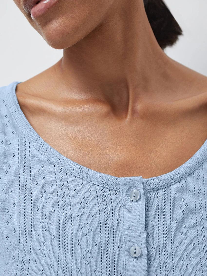 Marthaqiqi Home Clothes Women O-Neck Sleepwear Crop Top Pajamas Long Sleeve Nightie Pants Causal Ladies Nightgowns 2 Piece Suit