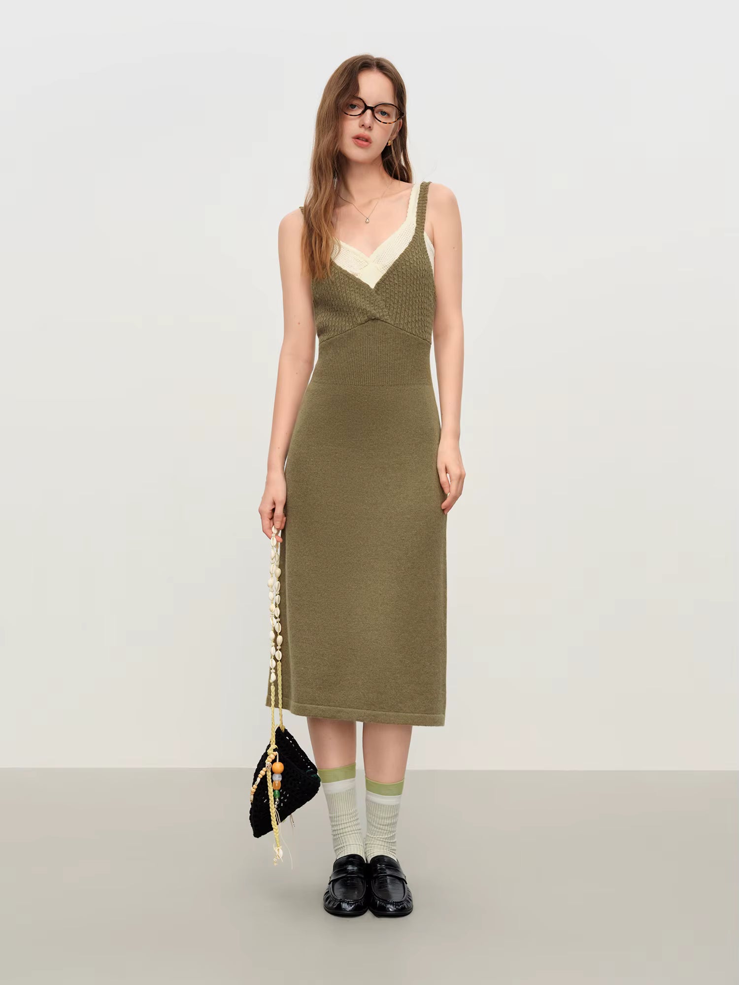 Women's Sleeveless Slip Dress Set 2025 Autumn Winter Knit Two Piece Outfit Relaxed Fit Loungewear Trendy Vest Strappy Dress