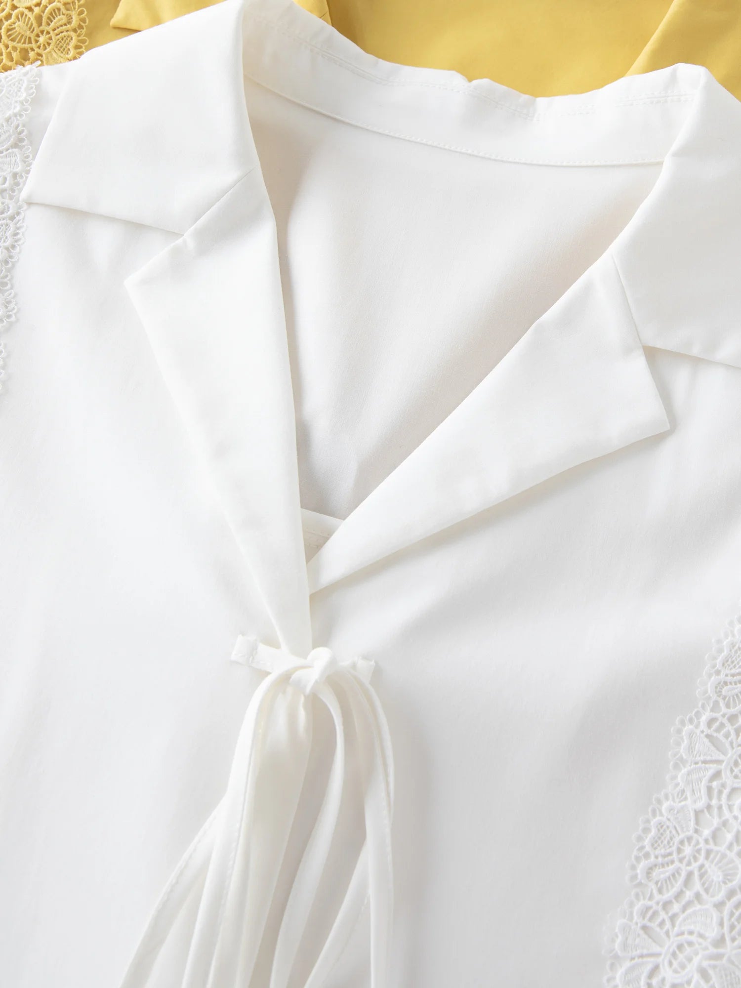 FSLE Minimalism 2025 New French Style Commuting Lace Shirt For Women 2025 Autumn New Arrival Strap Design Blouse Top