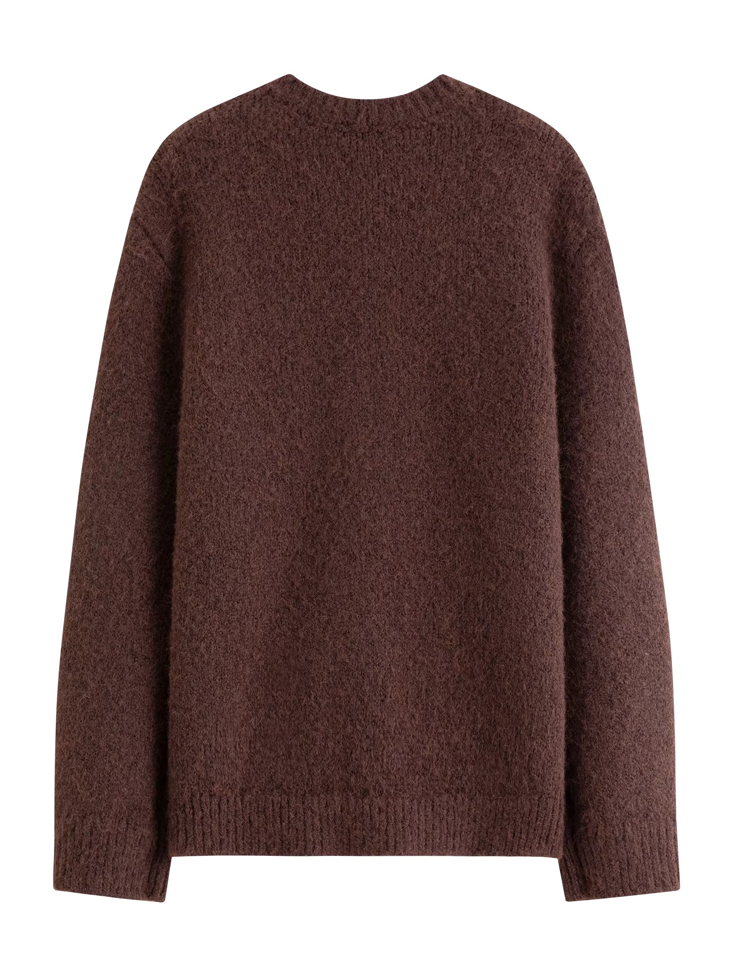 【Premium Series】2025 Winter Women Vintage Beaded Round Neck Knit Cardigan Retro Rhinestone Sweater Elegant Pearl Blouse