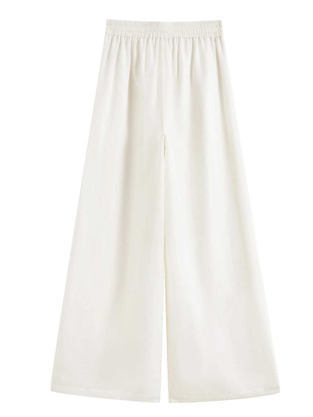 ZIQIAO Holiday White Design Tops and Pants Suits for Women 2025 Summer New Styles