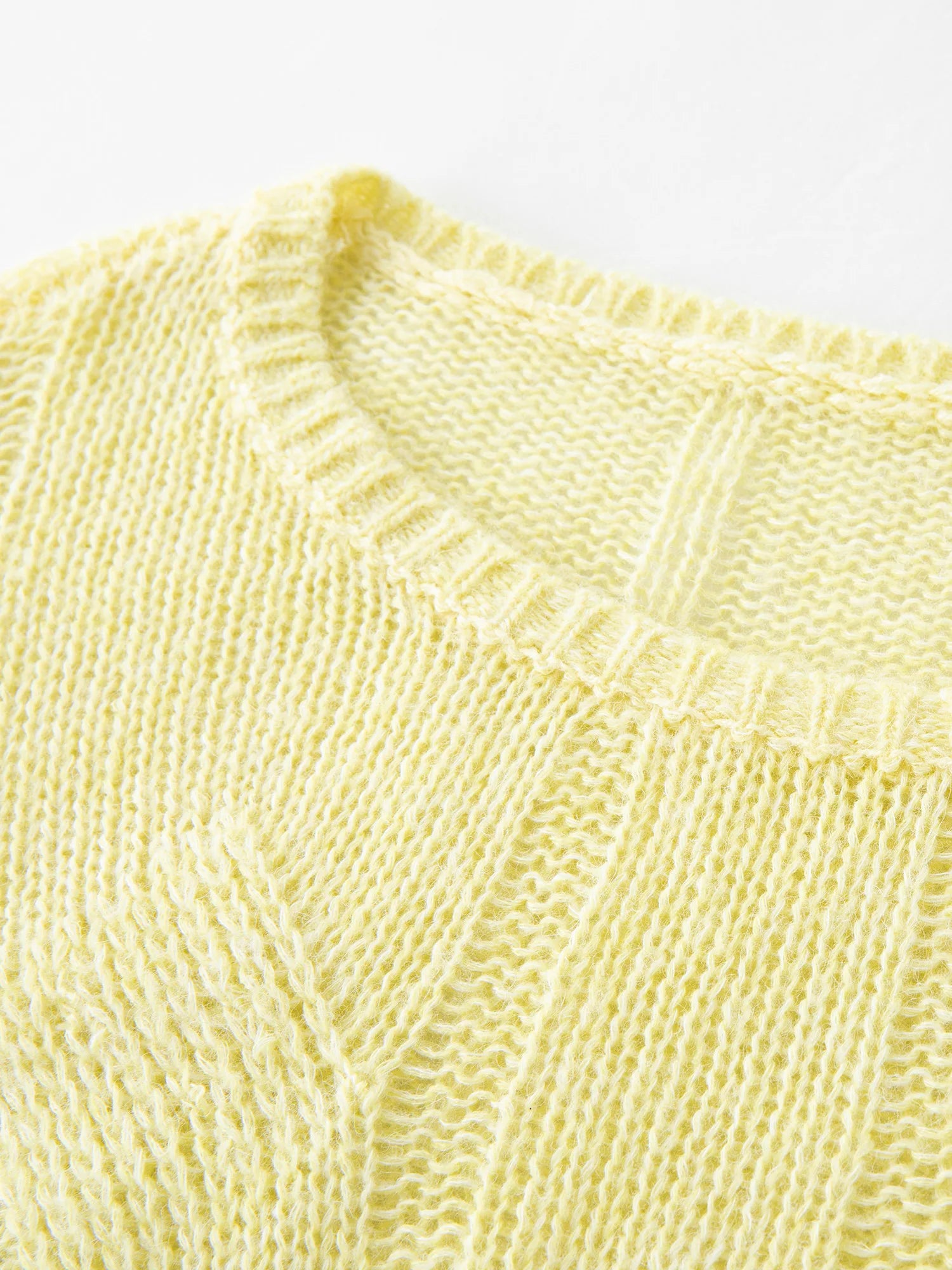 FSLE Alpaca French Lazy Cable Knit Sweater 2025 Autumn New Loose Pullover Sweater