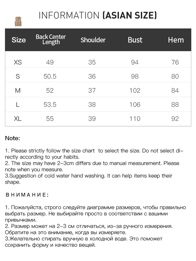 FSLE Khaki Cardigan Jacket Vest Pants Knitted Suit For Women 2024 Fall Winter New Design Soft Casual Warm Coat Vest Pants Set