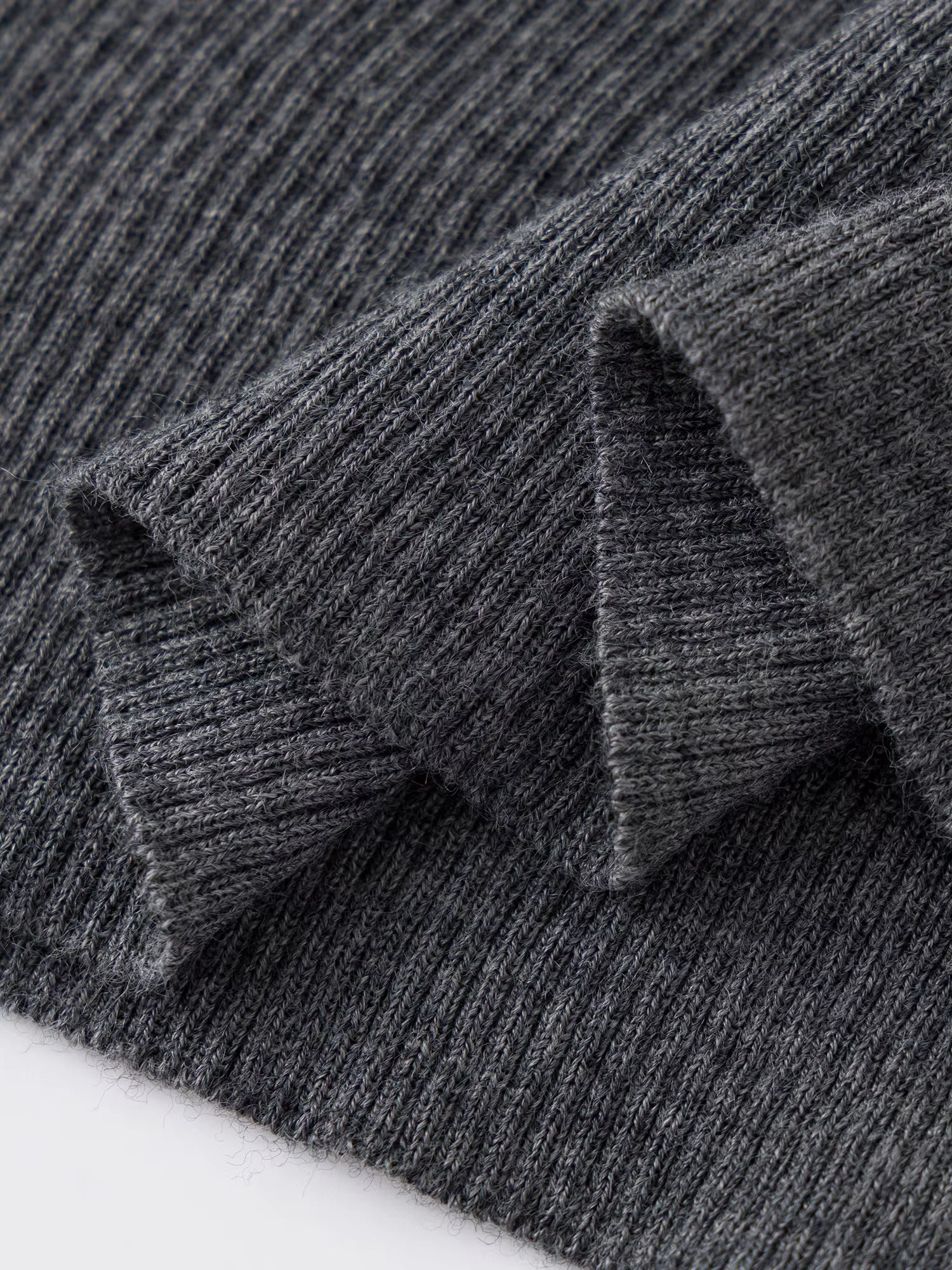 Women's Asymmetric Hem High Neck Wool Sweater 2025 Winter New Thermal Knit Top Slim Fit Casual Warm Pullover