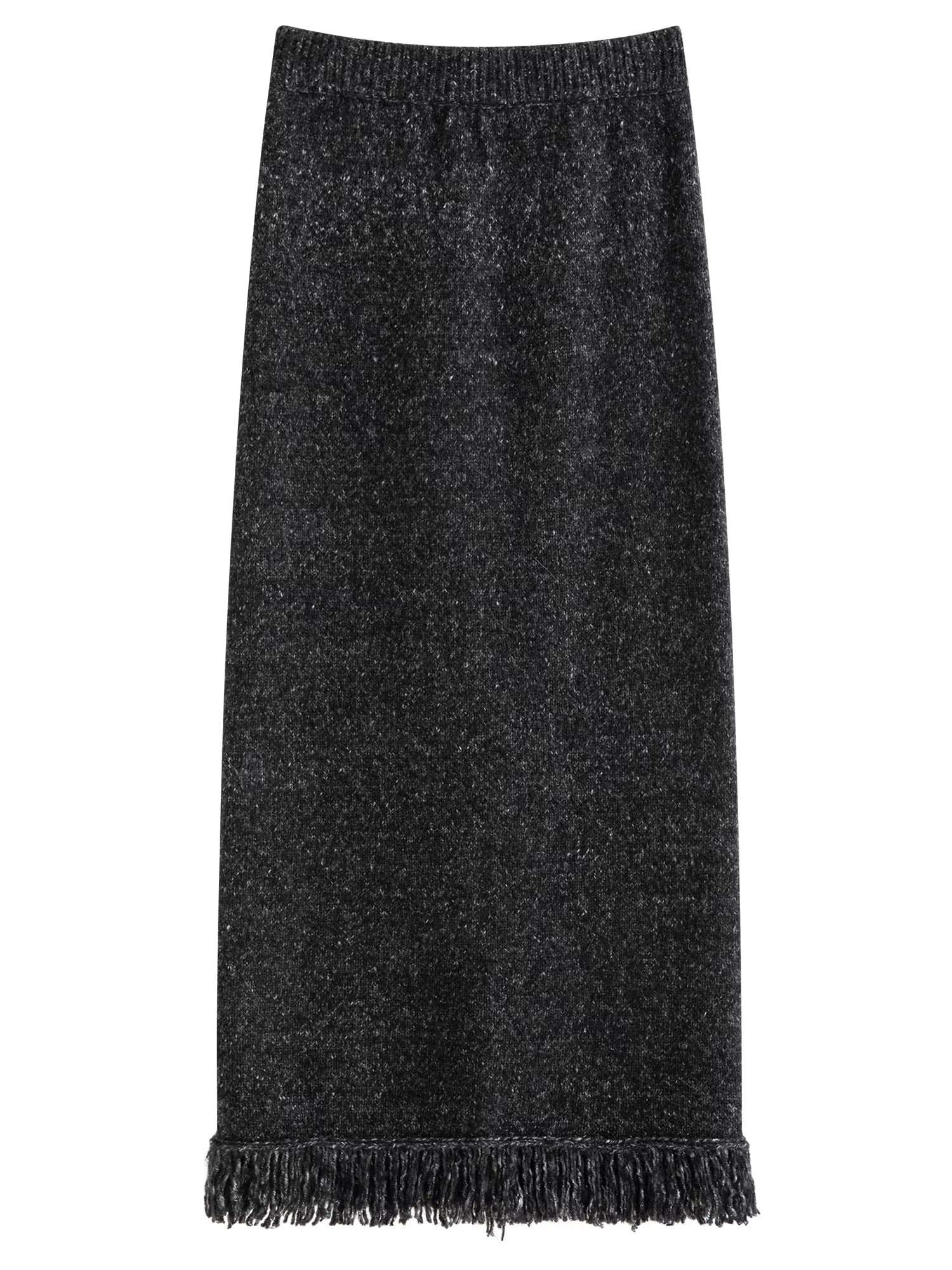 【Premium Series】Autumn Winter V-Neck Knitwear Women Yarn Dyed Cardigan Midi Skirt Two Piece Set Oversize Comfy with Scarf