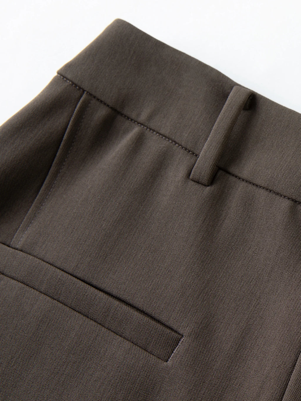 DUSHU Autumn 2025 Women's Wide Leg Trousers - Structural Seam Detail Horizontal Pocket Office Casual Pants with Relaxed Fit