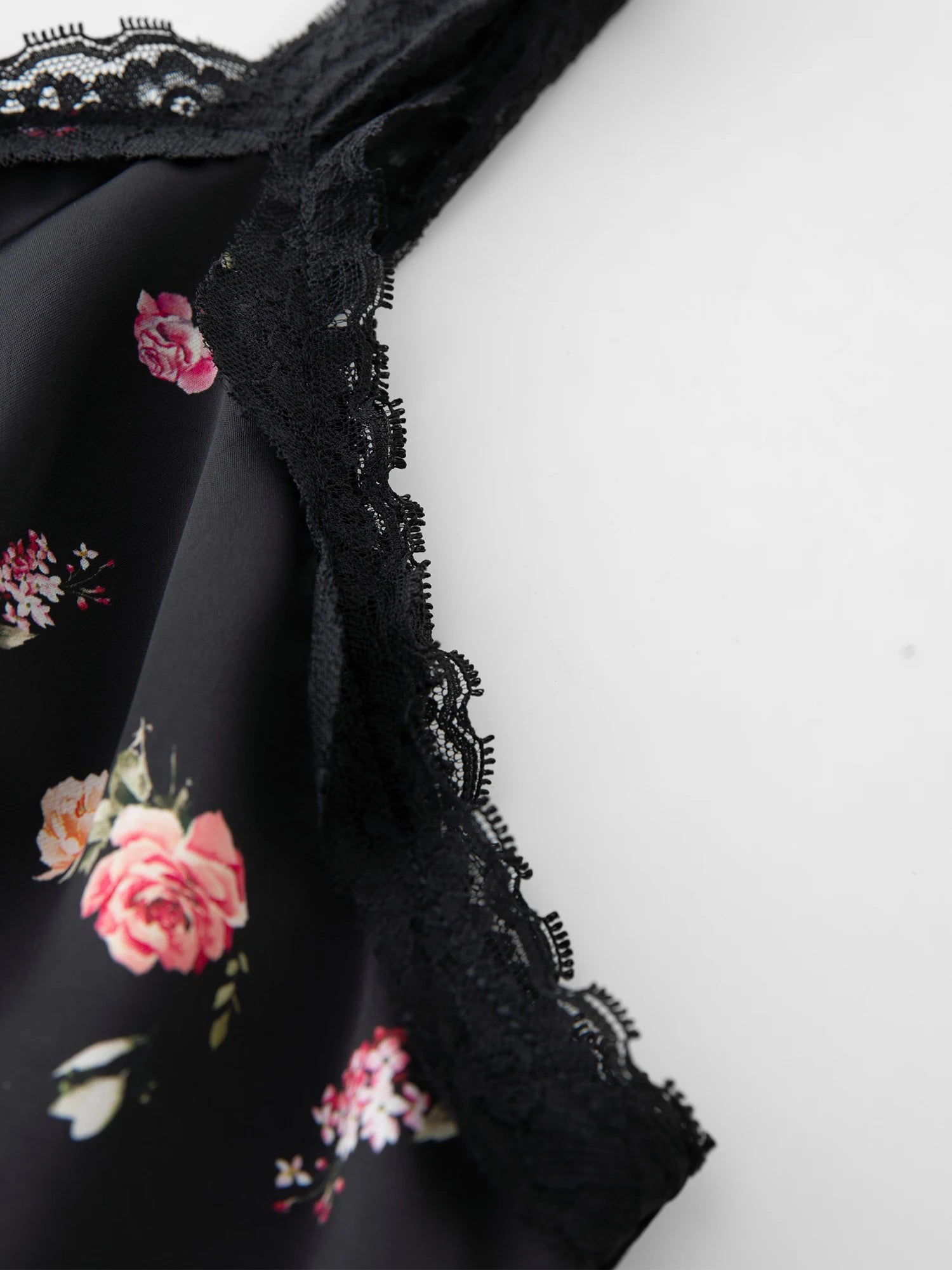 DUSHU Plus-Size Women's【Midnight Rose】 Lace Strapless Dress - 2025 Summer New Arrival Knot Slimming Long Dress