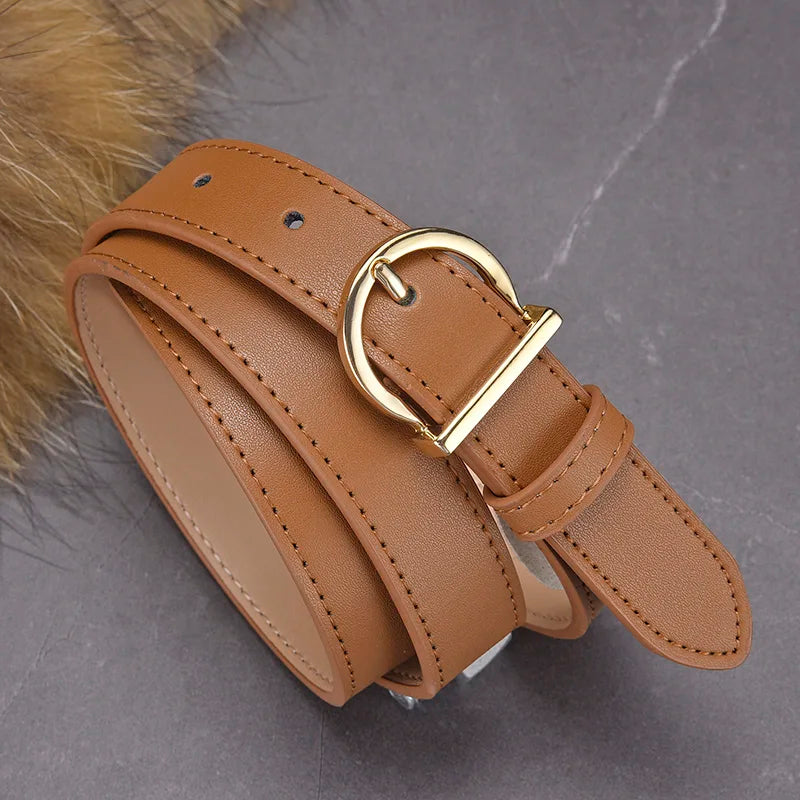 Women's belt Leather Versatile Decorative Jeans Belt With Suit Ins Trend Luxury Brand Design Plus Size Belt for women