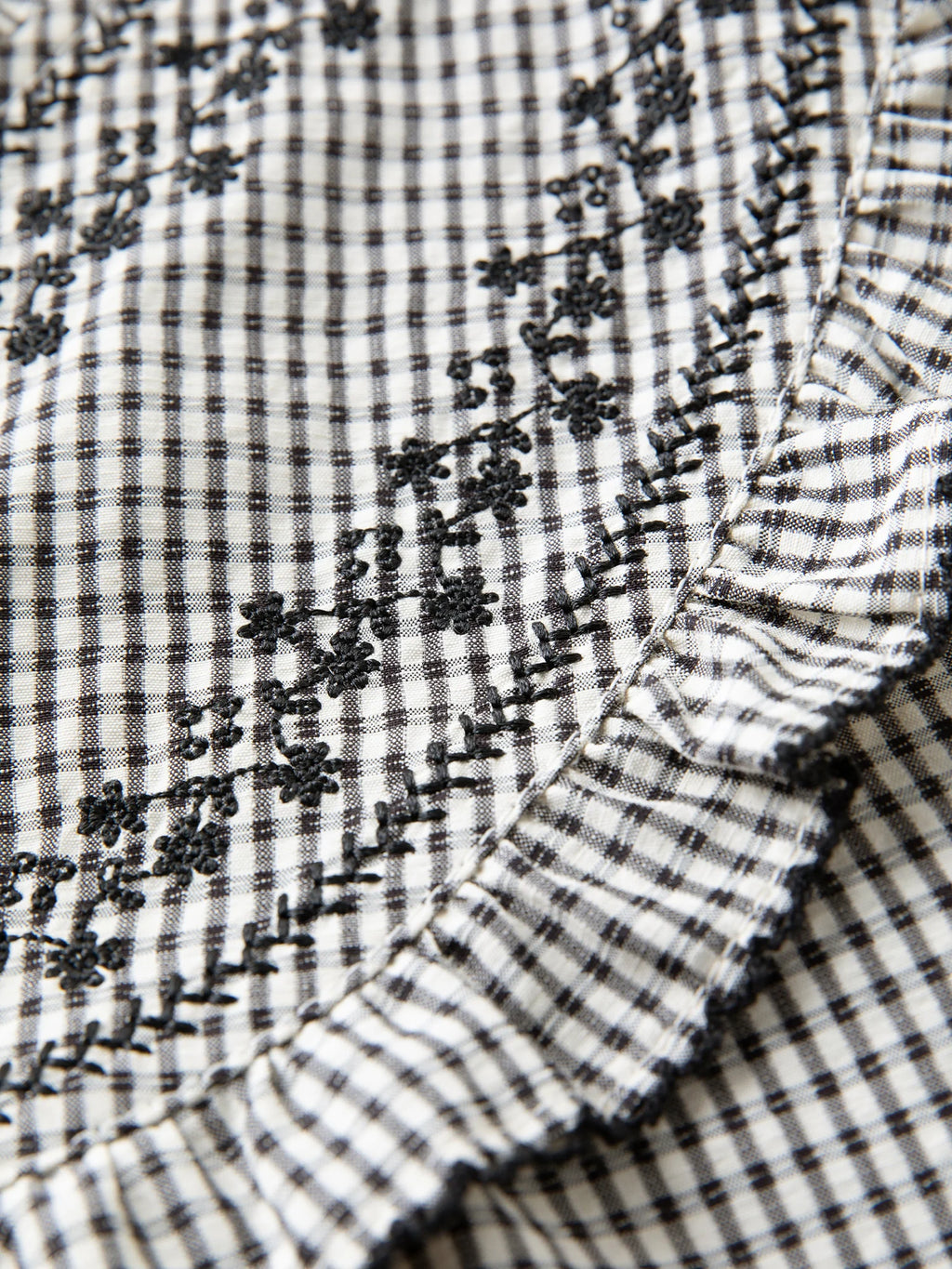 DUSHU Ruffled Plaid Shirt Women Age-reducing Early Autumn Women's Clothing 2025 New French Style Sweet Top