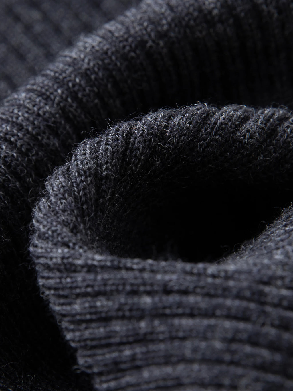 FSLE Wool Simple Temperament Contrast Color Henry Collar Sweater 2025 Autumn New Style Inner Wear